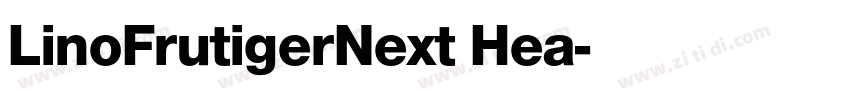 LinoFrutigerNext Hea字体转换